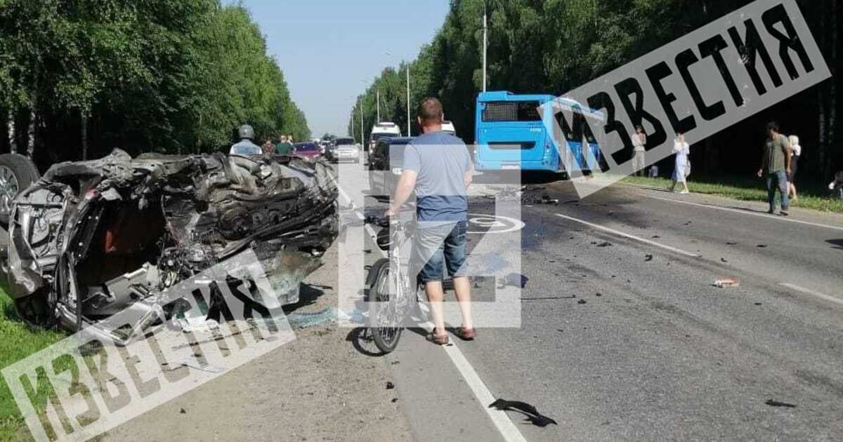 Дтп в новой москве. Авария на повороте Щапово.