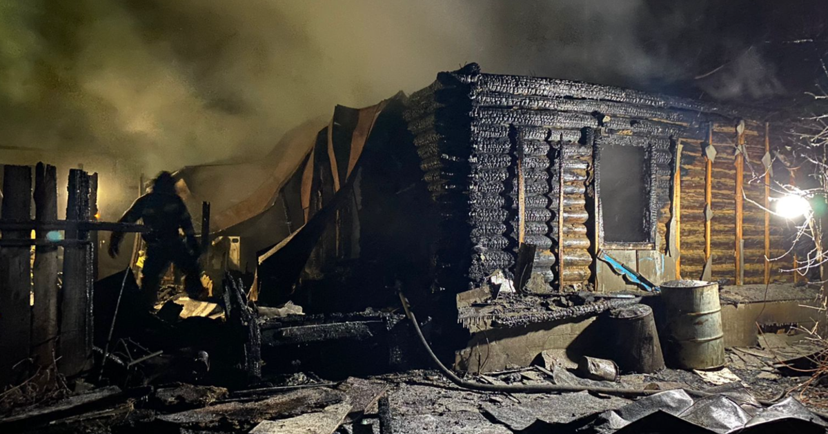 Пожар в городе. Пожар в доме.