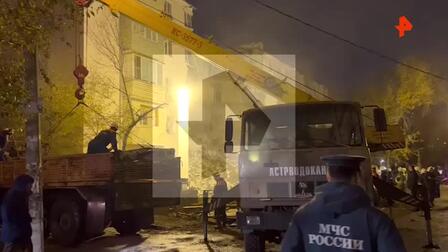 МЧС: под завалами обрушившегося дома в Астрахани больше нет людей