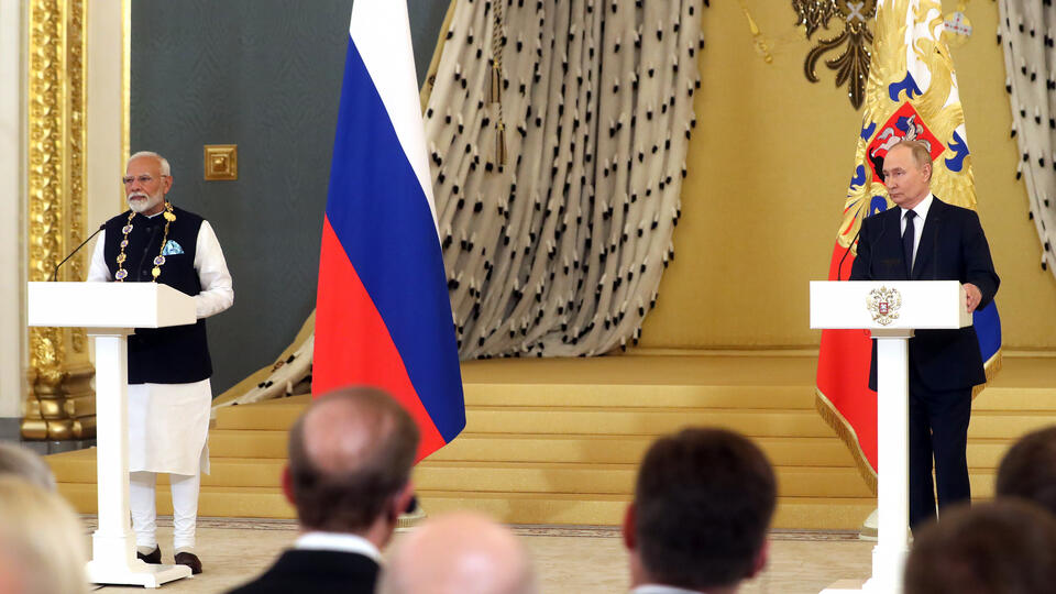 Россия и Индия договорились развивать неделимую безопасность в Евразии