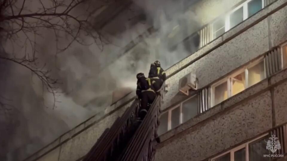 Пожар в московском отеле 
