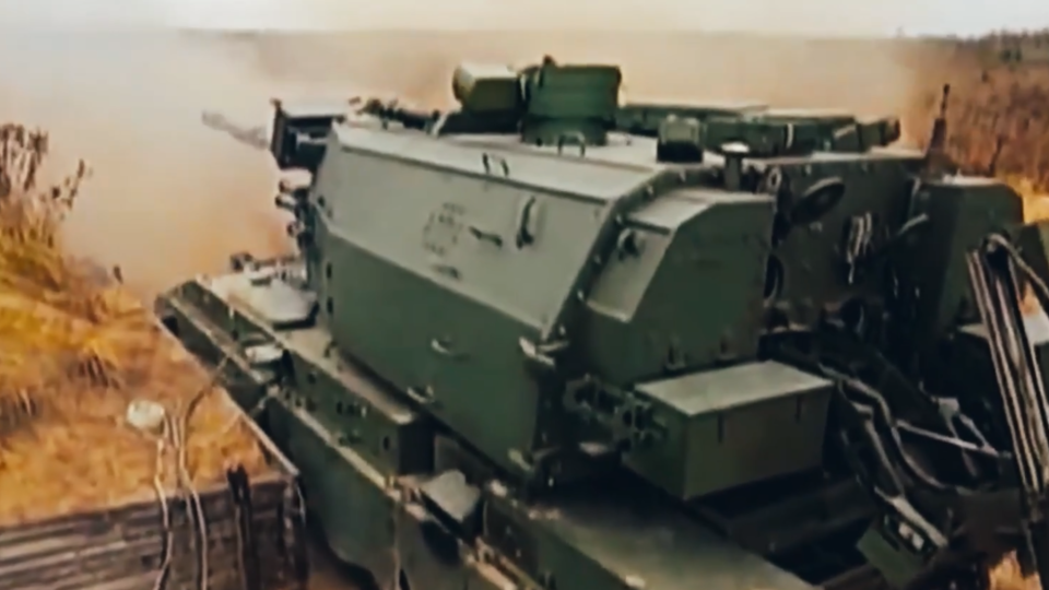 На что способна самая мощная российская гаубица. Фото: © Скриншот видео
