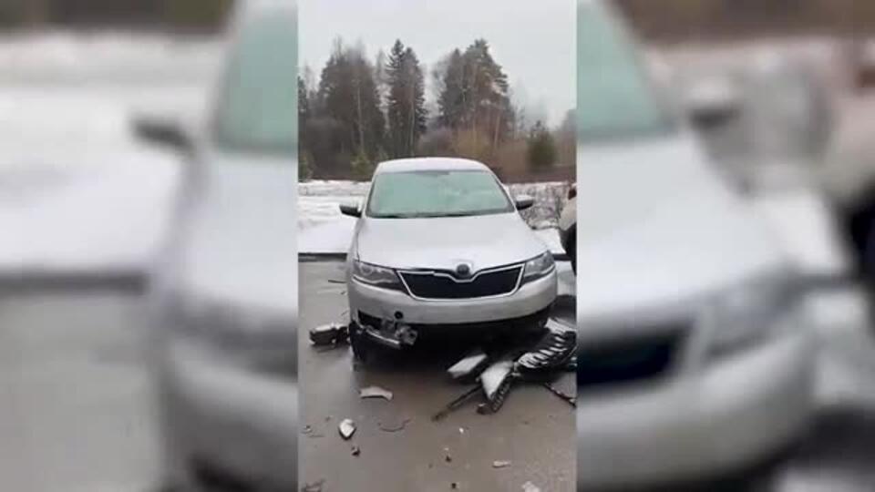 Водитель разбил пять автомобилей в Московской области