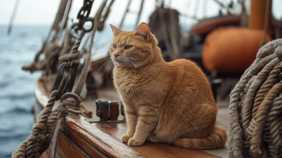 Зачем на корабле нужна кошка. Фото: © РЕН ТВ