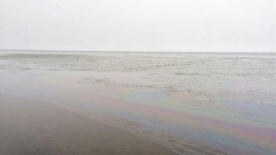 Море у побережья Сахалина накрыло нефтяной пленкой