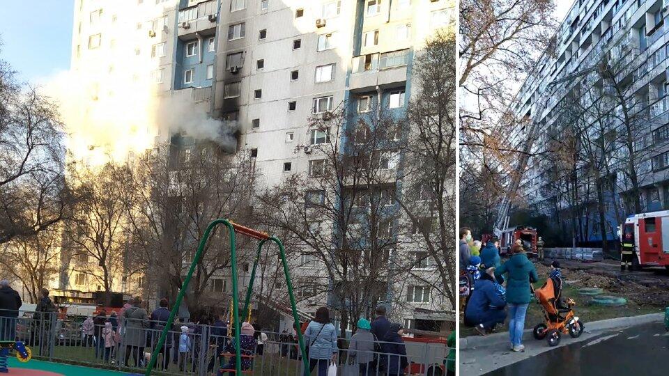 Смертельный пожар произошел в многоэтажке на юге Москвы