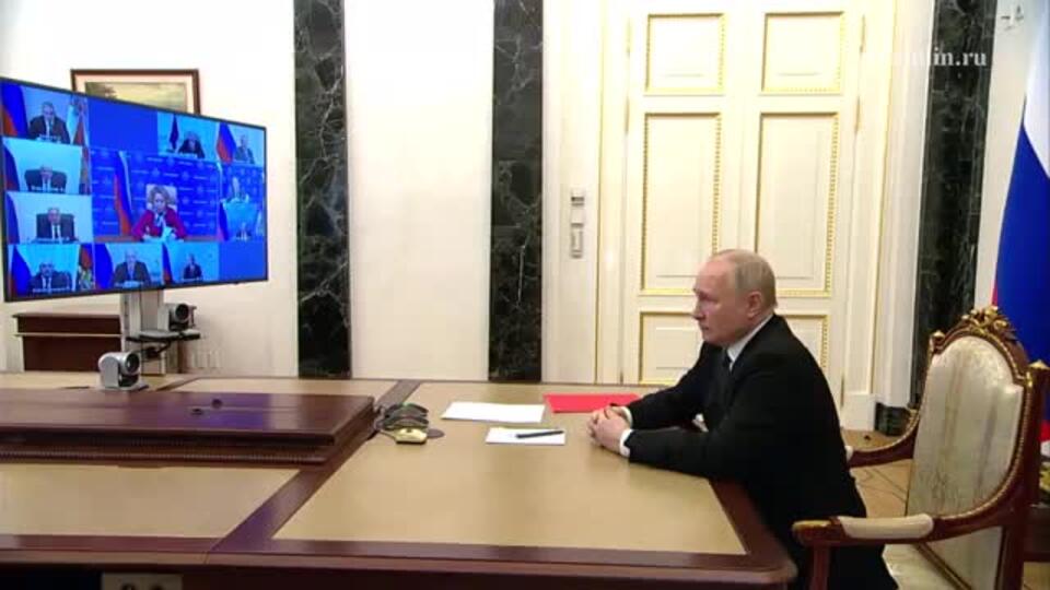 Путин обсудил работу РФ в международных организациях с членами Совбеза страны
