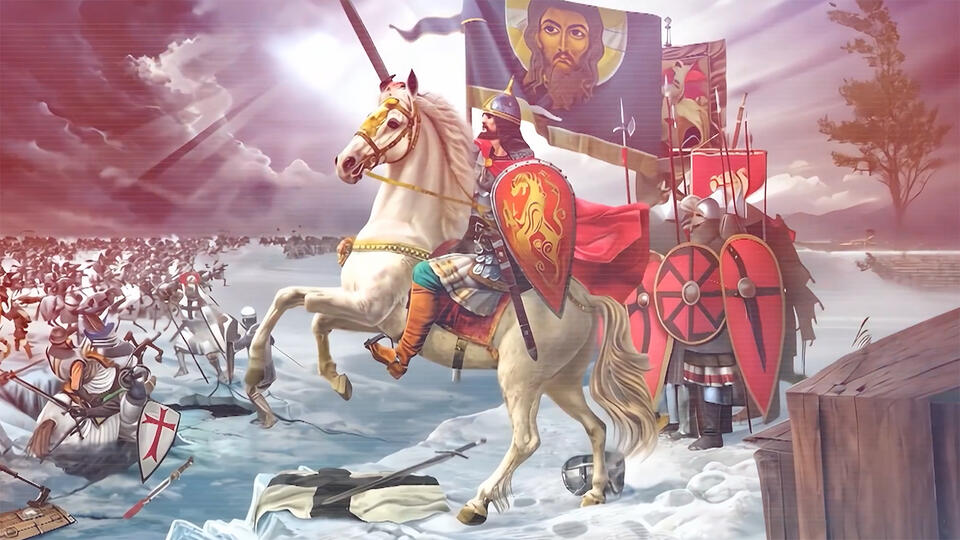 "Это было на самом деле жестокое сражение". Фото: © Кадр из программы "Неизвестная история", РЕН ТВ