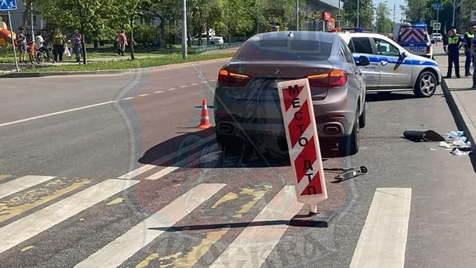 Водитель BMW сбил девочку на самокате на востоке Москвы
