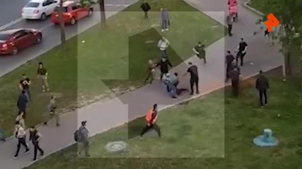 Появилось видео драки со стрельбой в Бирюлево