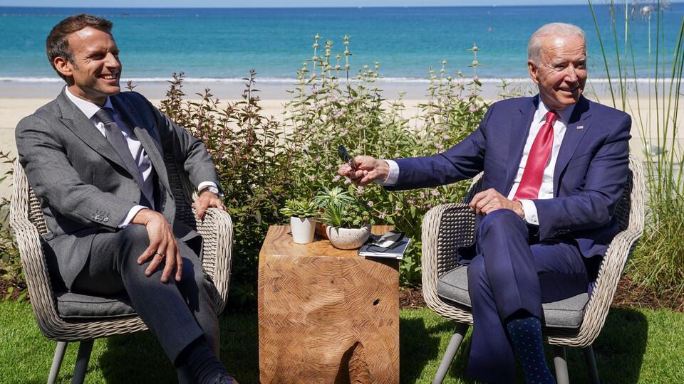 Байден и Макрон обсудили на саммите G7 Россию, Китай и НАТО