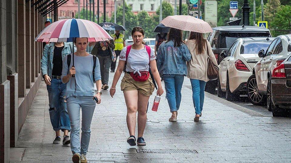 В Москве в субботу будет прохладно и дождливо