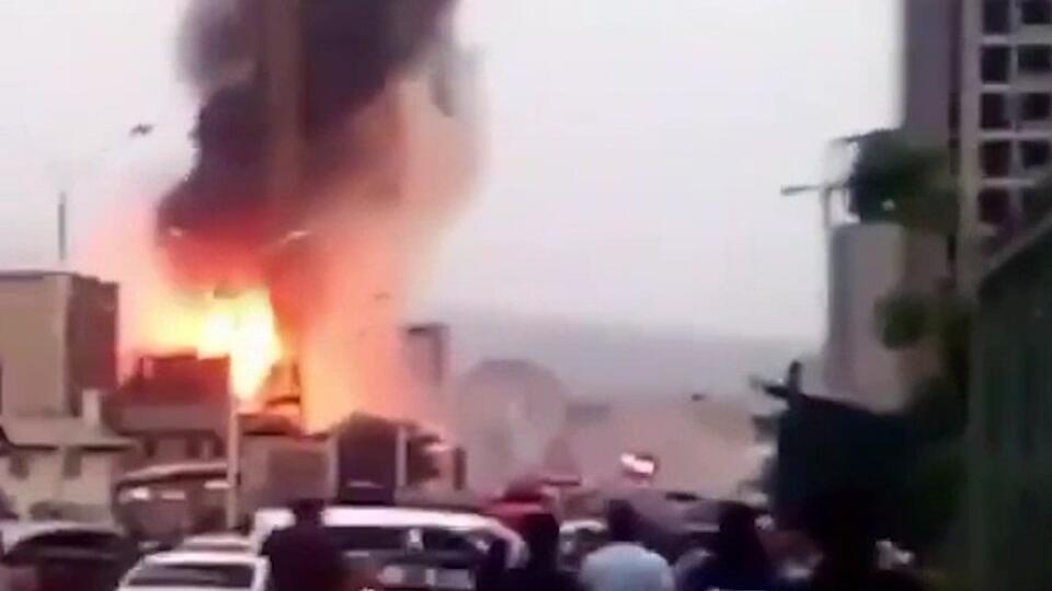 Мощный взрыв АЗС в Душанбе попал на видео