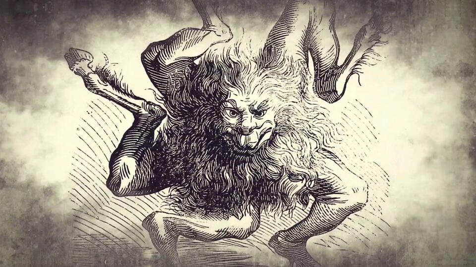 Как козел стал символом греха. Фото: © Кадр из программы "Легенды и мифы", РЕН ТВ