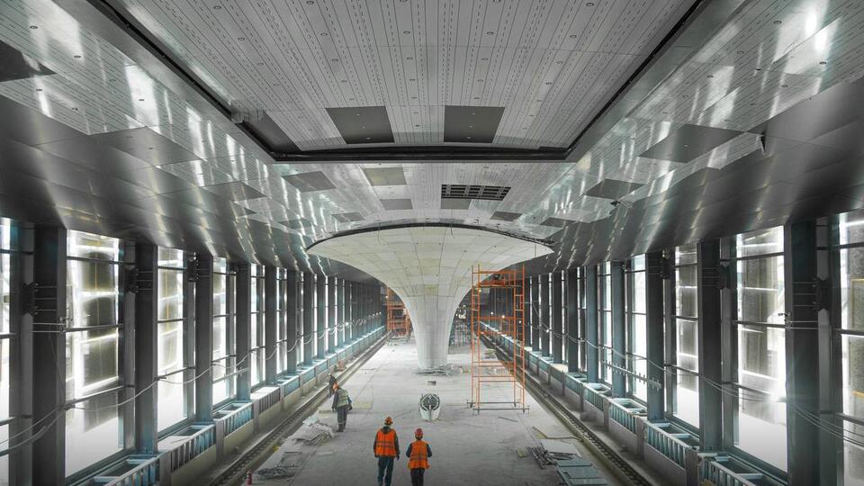 Собянин рассказал о ходе строительства станции метро 