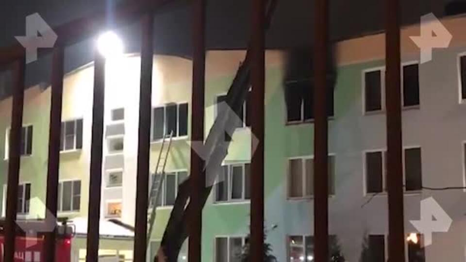Пожар произошел в интернате в Москве
