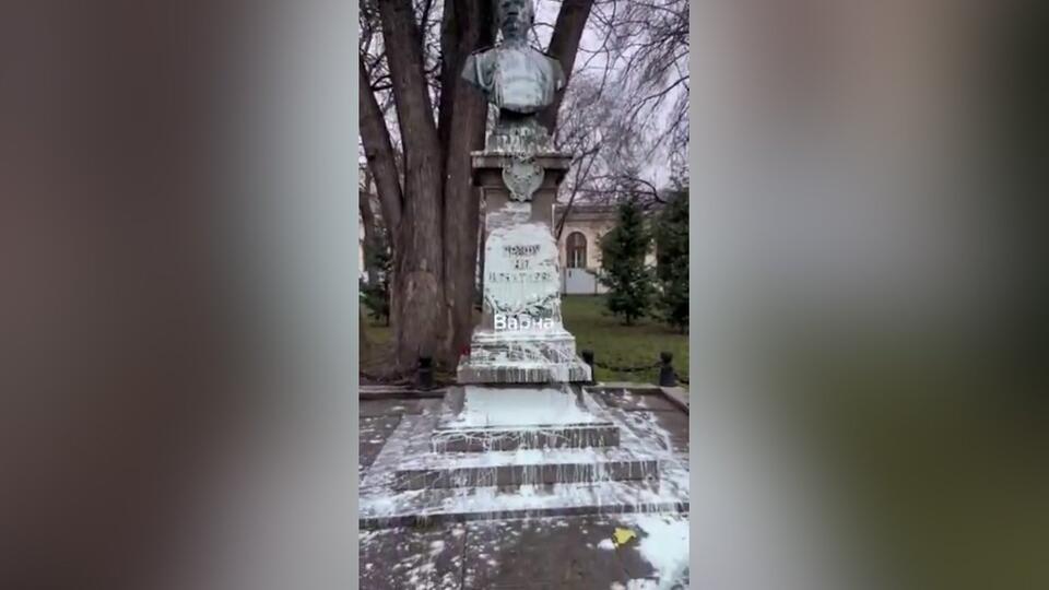 В Варне осквернили памятник графу Игнатьеву