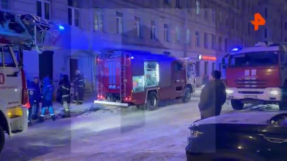 Пожар призошел в апарт-отеле в Санкт-Петербурге