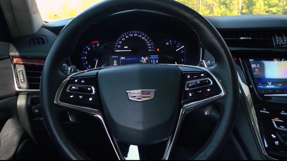 Детализация Cadillac CTS 3 2015. Фото: © Кадр из программы "Минтранс", РЕН ТВ