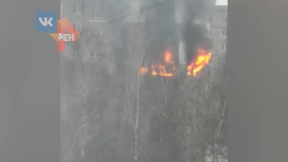 Взрыв и пожар в жилом доме в Нижнем Новгороде
