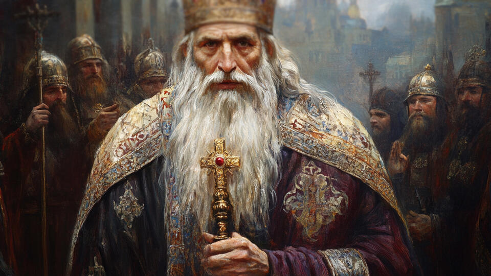 Падение опального монаха. Фото: © РЕН ТВ