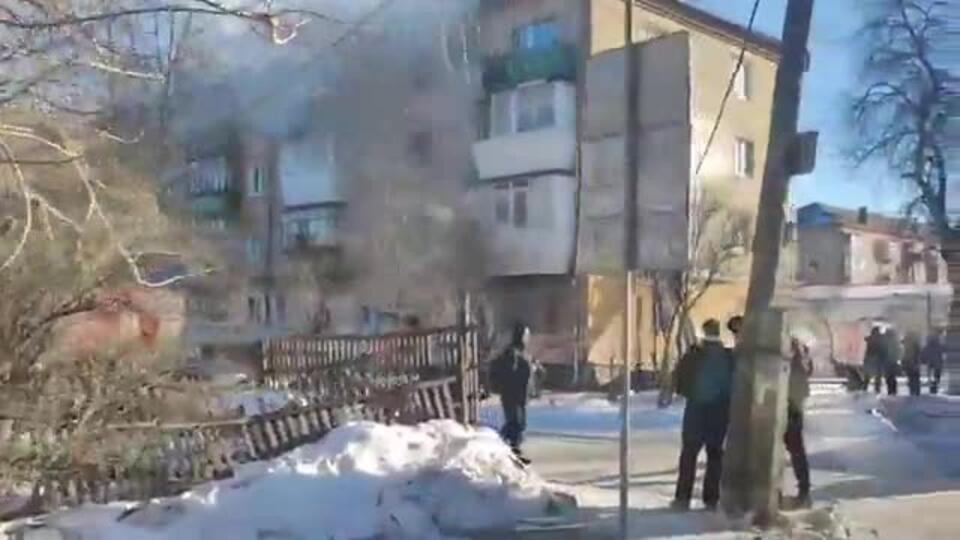 Крупный пожар произошел в жилом доме под Екатеринбургом