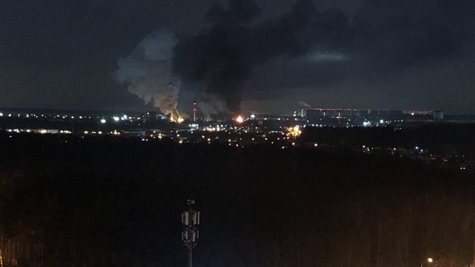 Пожар произошел на Московском коксогазовом заводе в Видном
