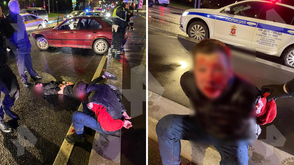 Фото лихача на красном BMW после погони со стрельбой в Москве