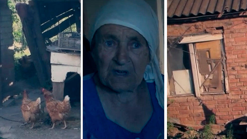 Осталась одна в разрушенном селе: военные РФ помогают бабушке в ДНР
