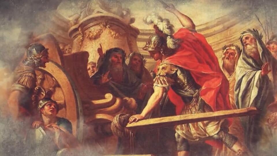 Значение разрубания гордиева узла. Фото: © Кадр из программы "Легенды и мифы", РЕН ТВ