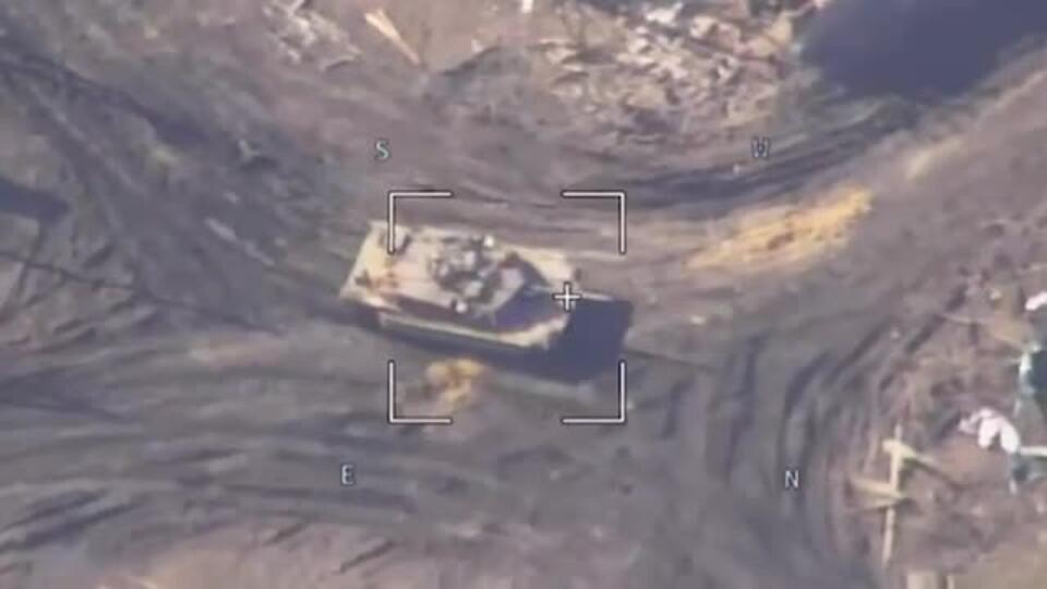 Кадры американского танка Abrams перед уничтожением под Авдеевкой