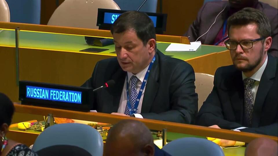 Полянский на заседании ГА ООН показал обломки БПЛА, атаковавшего ЗАЭС