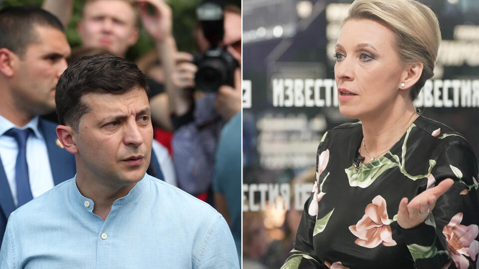 Захарова не разделила опасения Зеленского о войне
