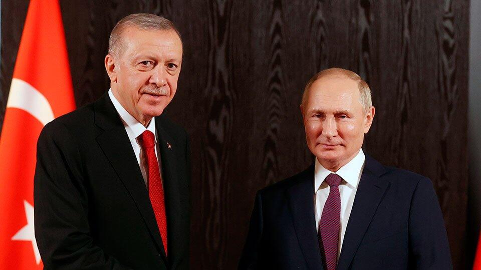 Эрдоган поздравил Путина с победой на выборах президента РФ