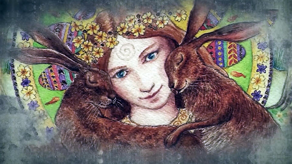 Как родился миф о яйцекладущем кролике. Фото: © Кадр из программы "Легенды и мифы", РЕН ТВ