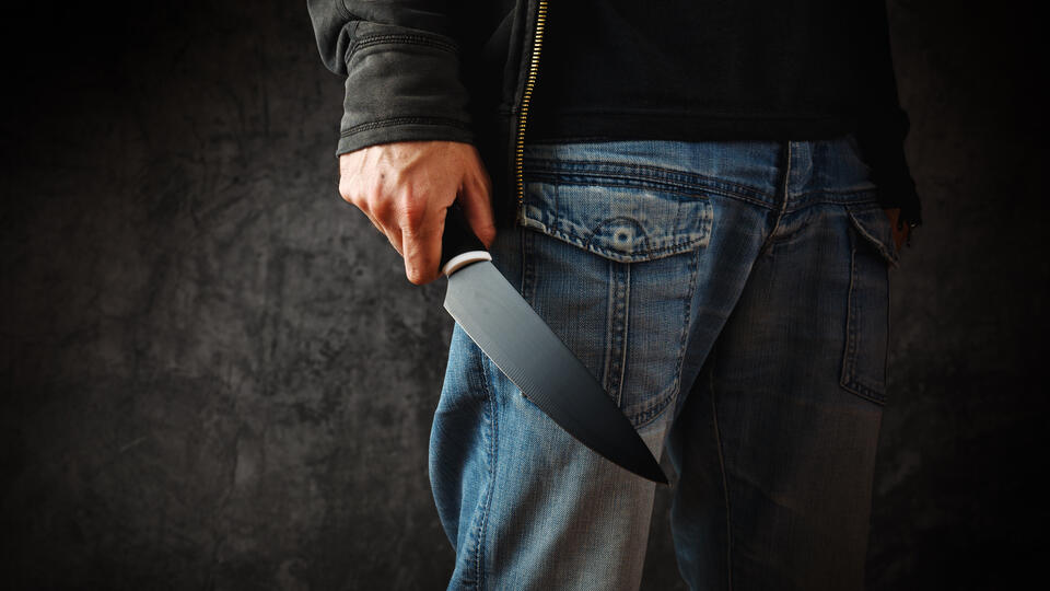 Угрожавшего ножом обитателям квартиры в Гатчине остановили полицейские