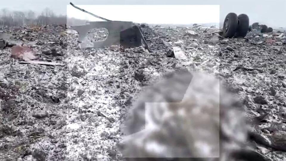Камера сняла последние секунды полета рухнувшего под Белгородом Ил-76