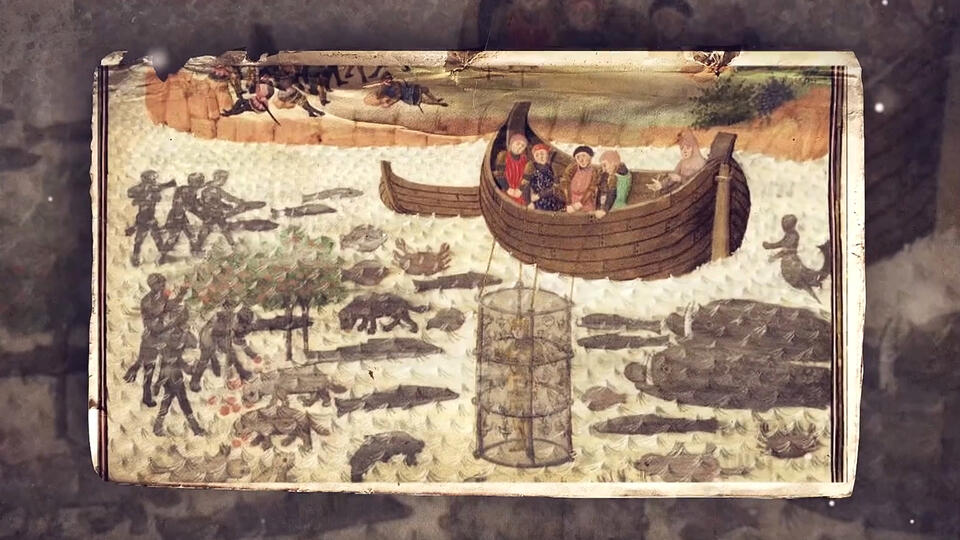 "Глиняный купол не выдержит": физика древних погружений. Фото: © Кадр из программы "Загадки человечества", РЕН ТВ