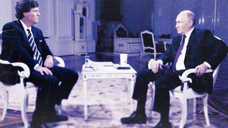 Такер Карлсон опубликовал первый кадр с интервью с Владимиром Путиным
