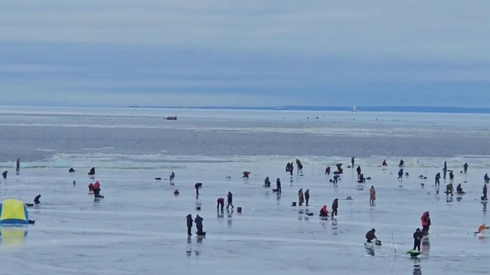 Сотрудники МЧС спасли 35 рыбаков с отколовшейся льдины в Петербурге