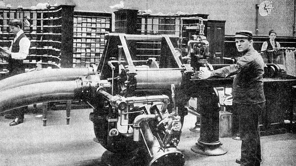 Как работает пневмопочта и почему она утратила популярность. Фото: © www.globallookpress.com/Science Museum/TLCC000052